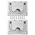 TEANTECH 2 Pack of 316 Stainless Steel Hatch Pull Flush Lift Boat Ring Hatches Pull Handle with Mount Screws Recessed Handles for Boat Deck Hatch Handle or Other Home Furniture etc.