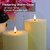 Warmhere 14" x 4" Large Outdoor Candles with Timer Waterproof, Remote Control Flickering Flameless Candles Battery Operated, Tall Fake LED Pillar Candle for Patio Porch Lantern, Ivory, 2 Pack