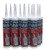 SILA-SEAL Ultra-High Temperature Red (600 Degree) 100% RTV Silicone with reclosable Nozzle (case of 12)