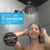 SparkPod Shower Head - High Pressure Rain - Premium Quality Luxury Design - 1-Min Install - Easy Clean Adjustable Replacement for Your Bathroom Shower Heads (Midnight Black Matte, 8 Inch Round)