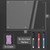 Mr. Pen Magnetic Dry Erase Board - 15"x11", 3 Dry Eraser Markers, Clear Acrylic Board for Fridge