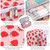 Jcocylse Large Capacity Pencil Case Portable Pencil Pouch Bag School Supplies for College Students Girls Boys Adults(Strawberry)