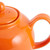 RSVP Large Stoneware Chai Teapot -Microwave & Dishwasher Safe - 42 oz - Orange