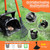 SlowTon Dog Pooper Scooper - 37.4" Long Handle Adjustable Metal Swivel Bin & Rake & Spade Kit with 20 Waste Bags, Portable Pooper Scooper for Gravel Lawn Grass, Suit for Small Medium Large Dog