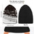 OTVEE Cuffed Knit Beanie Hat for Women Men Soft Warm Winter Hat Cap Piano Keys Musical Notes Skull Cap Slouchy Beanie