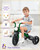 KRIDDO Kids Tricycles Age 2 Years to 5 Years, 12 Inch Puncture Free Rubber Wheel w Front Light, Adjustable Seat Height, Gift Toddler Tricycles for 2-5 Year Olds, Trikes for Toddlers, Green