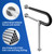 Stainless Steel Handicap Grab Bars Rails 29.5 Inch Toilet Handrails Bathroom Safety Bar Support Rail for Seniors Elderly Disabled Mounted Bath Grips (Stainless Steel, 29.5 Inch)