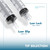 BH Supplies 10ml Luer Lock Tip Syringes (No Needle) - Sterile, Individually Wrapped - 100 Syringes