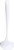 Good Cook Classic 12-Inch White Melamine Ladle