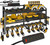 Spampur Power Tool Organizer Wall Mount with Charging Station, 3 Layers Storage Rack with 8 Cordless Drill Hangers, Tool Battery Holder Built in 6 Outlet Power Strip, Utility Racks for Garage Workshop