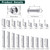 5/16-18 x 1" Button Head Socket Cap Bolts Screws, 304 Stainless Steel 18-8, Full Thread, Coarse Thread, Allen Hex Drive, 20 PCS