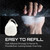 Beasty Chalk - Chalk Ball, 80 gram - Premium Gym Chalk in Refillable Sock - Non Toxic - Great for Climbing, Gymnastics, Weightlifting, Crossfit, Pool, Training