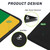 2F22E Extended Baseball Home Plate Mat with Color Highlights for Pitching and Hitting Practice,Rubber Home Plate Mat for Training