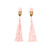 Breakfast at Tiffany's Inspired Tassel Earplug - Perfect for Audrey Hepburn Costume, Decorations, Holly Golightly - Basic Noise Cancelling Fashionable earplugs (Dusty Rose, One Size)