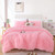 Smoofy Fluffy Full Size Comforter Set, Faux Fur Pink Comforter Set, Luxury Fuzzy Bedding Set, Soft Shaggy Full Bed Set for All Season, 3 Pieces - 1 Comforter & 2 Pillowcases
