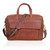 HLC 18 Inch Full Grain Leather Briefcase messenger shoulder bags for men and women (tan, 16 inch)