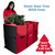 Camerons Christmas Tree Storage Bag - Rolling w Wheels, Fits up to 9 ft Tall Disassembled Artificial Holiday Trees - Heavy Duty 58"x24"x34" Storage Container w Durable Handles and Tight Zipper Closure