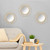 HLFMVWE 3 Set Gold Circle Mirrors for Wall Decor - Metal Art Small Round Mirror Sets - Hanging Wall Sculpture for Bedroom, Living Room, Entryway 12''