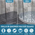 3.8" High Shower Threshold Water Dam Barrier, 2025 Upgraded 67" Collapsible Shower Water Blocker, Guard for Walk in Shower, Water Guard Stopper for Floor, Shower Door Water Blocker