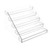 Tiered Spice Rack Acrylic, 5 Tier Clear Spice Rack Organizer for Cabinet, Vertical Spice Rack Shelf Durable Kitchen Seasoning Organizer for Countertop, Cabinet, Pantry, Kitchen Storage (5 Tier)