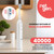 Sonic Electric Toothbrush for Adults with 5 Toothbrush Replacement Heads, 3 Brushing Modes & 2 Minutes Built-in Timer, Travel Toothbrushes with Inductive Charging, Rechargeable toothbrush | White