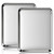 2 Pack Quarter Sheet Pan 12.4” x 12” Stainless Steel Cookie Sheets for Baking, Non Stick Baking Sheets for Oven Heavy Duty Baking Trays