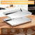 2 Pack Quarter Sheet Pan 12.4” x 12” Stainless Steel Cookie Sheets for Baking, Non Stick Baking Sheets for Oven Heavy Duty Baking Trays