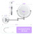 Wall Mounted Makeup Mirror with Lights, 30X/1X Double-Sided Magnifying, Plug-in Lighted Vanity Mirror with 3 Color Modes, Dimmable Brightness, 360° Swivel Extendable Arm for Bathroom & Grooming