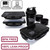 TO GO Meal Prep Bag Insulated Lunch Meals Bag W/6 Portion Control Containers,2 ICE PACKS, Shaker, Pill Box,With an Adjustable shoulder. bag for meals (Black)