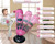 Punching Bag for Kids - 5' 3" Tall and Stable - Ninja Inflatable Punching Bag Combo Kit with Kids Boxing Gloves, a Pump and Repair Kit. Birthday Boxing Bag for Immediate Bounce Back (Pink Baby Ninja)