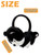 Surblue Winter Dog Fur Ear Warmer Warm Cute Earmuffs Outdoor Ear Covers Adjustable Headband, Black