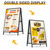 Relx A Frame Signs 24x36 Inch Outdoor, Heavy Duty Sandwich Board Signs, Double-Sided A Frames Sign Holder Business for Outside(Frame only).