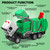 NOVAFUSION Garbage Truck Toys for Boys,Toy Garbage Truck Metal Diecast Cab,Pull Back Garbage Truck with Lights and Sounds,Front Loader Recycling Toy Garbage Trucks,Garbage Truck Toys for Boys Age 4-7