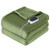Sealy Electric Blanket Heated Throw, Soft Flannel Heating Blanket with 6 Heat Settings & 2-10 Hours Auto Shut Off, Fast Heating & Machine Washable, 50x60 Inch, Green