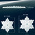 devembr Snowboard Stomp Pad, 3D Clear Snowflake Snowboarding Stomp Pads, PVC Material, 5.11" x 4.53", Silver
