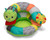 Infantino Prop-A-Pillar Tummy Time & Seated Support, Baby Floor Seat for Tummy Time & Early Sitting, Soft, Supportive, Engaging Toys, Caterpillar