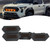ZDEERAOTO 4pc Smoked Housing Amber LED Front Grille Lights DRL Feature Kit for Toyota Tacoma 2024 2025 Trailhunter TRD Pro Cab Pickup Accessories (Smoked)