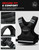 BAGAIL Adjustable Weighted Vest, 4-10lb/12-18lb/20-32lb Rucking Vest for Women & Men with 6 Weights & Large Pocket, Weight Vest for Home Workouts, Running, Walking and Strength Training - Black
