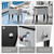 SHAREWIN 60 Quart Rolling Ice Chest, Portable Patio Party Drink Cooler Cart with Bottle Opener & Cap Collector & Drain for Patio Party BBQ & Beach Activities (Silver)