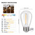 KGC 30 Pack Shatterproof & Waterproof S14 Replacement LED Light Bulbs –1W Equivalent to 10W, White Warm 2200K Outdoor String Lights Vintage Filament Bulb, E26 Base Edison LED Bulbs