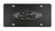 Ford Oval Decorative Vanity Front License Plate Stainless Steel (Black on Black Brass Emblem)