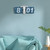 CeRaBuRET Flip Clock with High Accuracy, Retro Style Flip Desk Shelf Clock, Classic Mechanical, Digital Display Battery Powered Wall Clock for Home & Office Decor, 14 * 3.3 * 5.3inch (Blue)