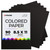 Hygloss Black Paper - 24 lb, 89 GSM, Fade-Resistant, Acid-Free, 8.5x11-Inch Letter Size Color Copy Paper, 90 Sheets