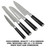 Babish 5-Piece Magnetic Forged Kitchen Knife Block Set – 1.4116 German Steel Cutlery with Magnetic Knife Holder – Professional Chef Knife Set