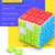Ulanlan Speed Magic Cube 3x3 Build-on Brick Smooth Turning Magic Cube Brain Teaser Puzzle and Building Bricks Toy Desk Toy Great Gift for Building Blocks Fan Ulanlan Speed Magic Cube 3x3 Build-on Brick Smooth Turning Magic Cube Brain Teaser Puzzle and Building Bricks Toy Desk Toy Great Gift for Building Blocks Fan