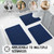 Yimobra Long Bathroom Rugs 44"x24", Extra Soft Non Slip Bath Mat for Tub, Super Absorbent Quick Dry Shaggy Rug Floor Carpet, Machine Washable,Navy Blue