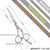 High-end Professional Extremely Very Sharp Barber Hair Cutting Scissors Hairdresser Shears For Hair 5.5 Inch Haircut Scissor Made Of Stainless Steel Alloy For Hairdressing Salon and Home Use