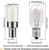 E12 LED Bulb 3W T6 E12 Candelabra Base C7 Bulb Warm White 3000K 120V 25W Incandescent Replacement for Chandeliers, Christmas Lighting, Ceiling Fan, Dryer Drum, Refrigerator, Night Light (6-Pack)