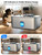 Kastty 4 Gal Dog Water Fountain for Large Dogs,15L Stainless Steel Dog Water Bowl Dispenser Triple Filtration,Ultra Quiet Automatic Pet Water Fountain with Water Level Window and LED Light(FS76)