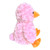Doindute Rose Duck Plush Stuffed Animal, Cute Furry Pink Duck Toy, Soft Cuddly Plushie Hugger Toy for Boys Girls, Gifts for Kids or Girlfriend, 9 Inches
